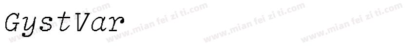 GystVariableItalic LightItalic字体转换